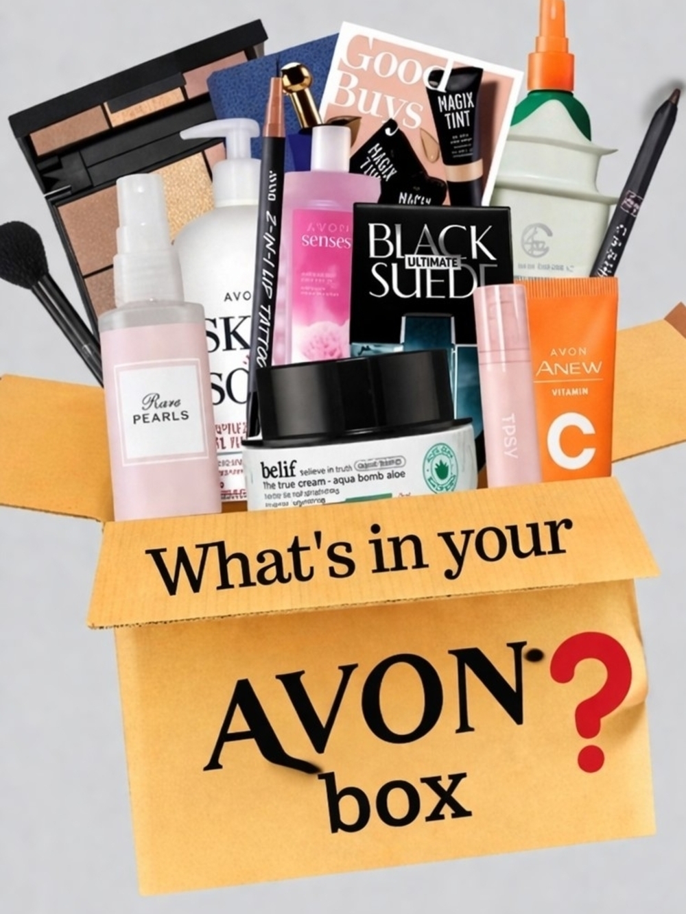 Avon Beauty Mix in Pink, Black, Orange, White